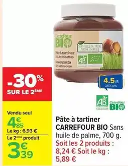 Carrefour Carrefour - pâte à tartiner offre