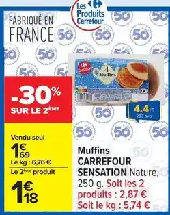 Carrefour Carrefour - muffins sensation nature offre