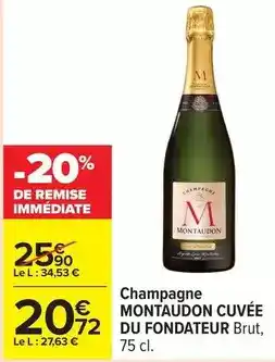 Carrefour Montaudon - champagne offre