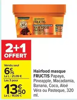 Carrefour Carrefour - hairfood masque offre
