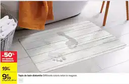 Carrefour Tapis de bain diatomite offre