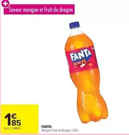 Carrefour Fanta - mangue fruit du dragon offre