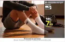 Carrefour Puma - chaussettes de sport homme offre