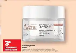 Carrefour Avène - gamme hyaluron offre