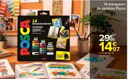 Carrefour Posca - la boite de 4 l marqueurs offre