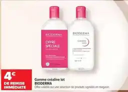 Carrefour Bioderma - gamme créaline lot offre