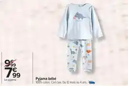 Carrefour Pyjama bébé offre