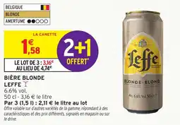 Intermarché Express Bière blonde leffe offre