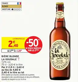 Intermarché Express Bière blonde la goudale offre