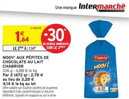 Intermarché Express Moov' aux pépites de chocolats au lait chabrior offre
