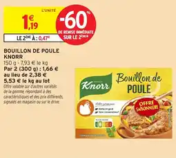 Intermarché Express Bouillon de poule knorr offre