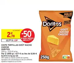 Intermarché Express Chips tortillas goût nacho cheese doritos offre