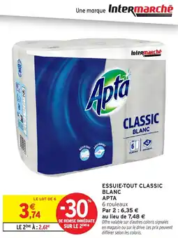 Intermarché Express Essuie-tout classic blanc apta offre