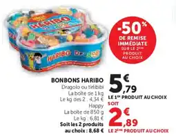 Super U Bonbons haribo offre