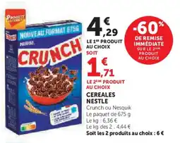 Super U Cereales nestle offre