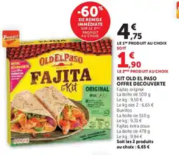 Super U Kit old el paso offre decouverte offre