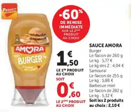 Super U Sauce amora offre