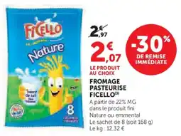 Super U Fromage pasteurise ficello offre