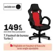 BUT Fauteuil de bureau turbo 2 offre