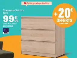 BUT Commode 3 tiroirs Best offre