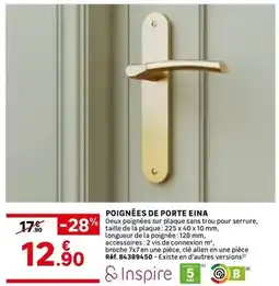 Leroy Merlin Inspire - poignées de porte eina offre