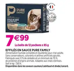 Delbard Pure family effilés en sauce pure family offre
