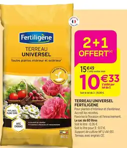 Delbard Fertiligène terreau universel fertiligène offre