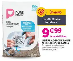 Delbard Pure family litière agglomérante minérale pure family offre
