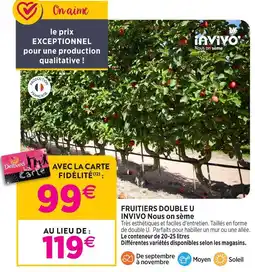 Delbard Invivo nous on sème fruitiers double u invivo nous on sème offre