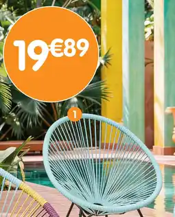 b&m Fauteuil hawai bleu offre