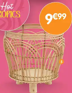 b&m Cache pot rotin offre