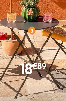 b&m Table lisa en métal offre