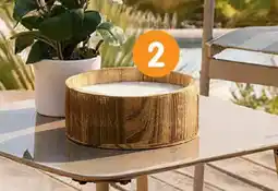 b&m Bougie pot en bois offre