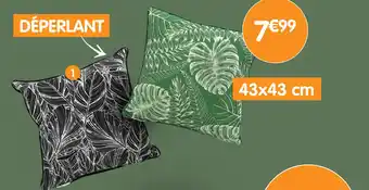 Coussin déperlant imprimés