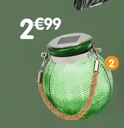 b&m Lanterne solaire en verre offre