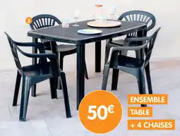 b&m Ensemble table + 4 chaises offre