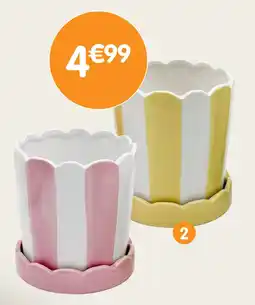 b&m Cache pot avec soucoupe offre