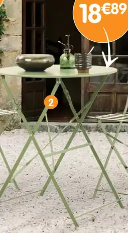 b&m Table en métal lisa offre