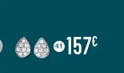 E.Leclerc Bijoux Boucles diamants 0,08 ct, or gris offre