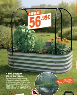 Shopix Carré potager métal galvanisé offre