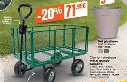Shopix Chariot remorque métal grande capacité offre