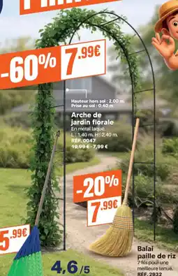 Shopix Arche de jardin florale offre