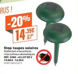 Shopix Stop taupes solaires offre