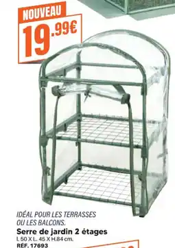 Shopix Serre de jardin 2 étages offre