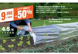 Shopix Tunnel serre accordéon offre