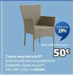 JYSK AIDT Chaise empilable offre
