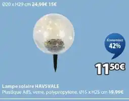 JYSK HAVSVALE Lampe solaire offre