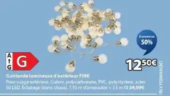 JYSK FINK Guirlande lumineuse d'extérieur offre