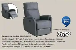 JYSK ABILDSKOV Fauteuil inclinable offre