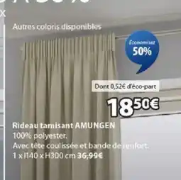 JYSK AMUNGEN Rideau tamisant offre